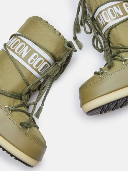 Moon Boot Icon Nylon Boots 35-38, Khaki - side b