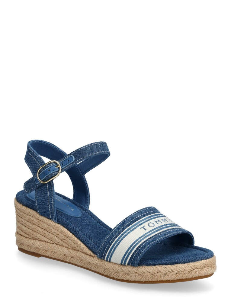 Tommy Hilfiger Mid Wedge Espad Webbing   Blue   40 - main photo