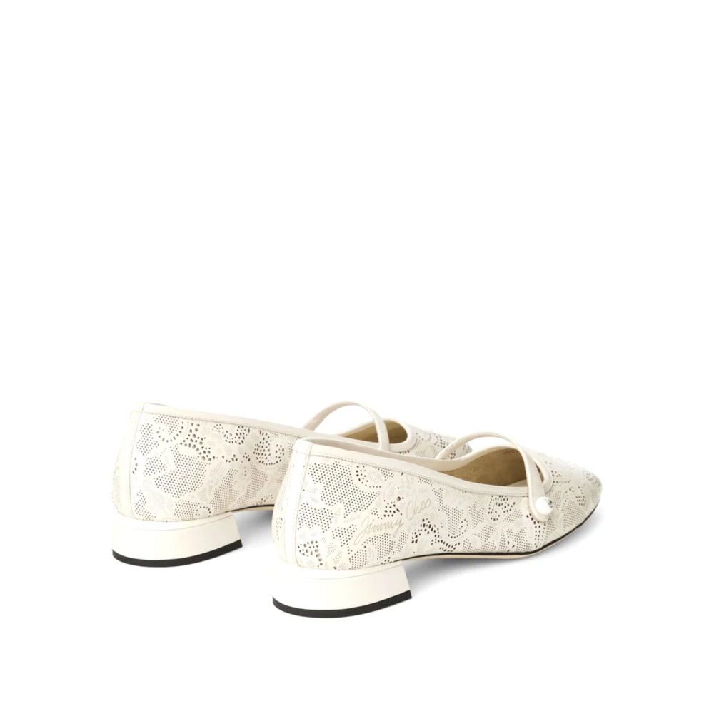 Jimmy Choo Dame Sko Beige 38 EU, - side b