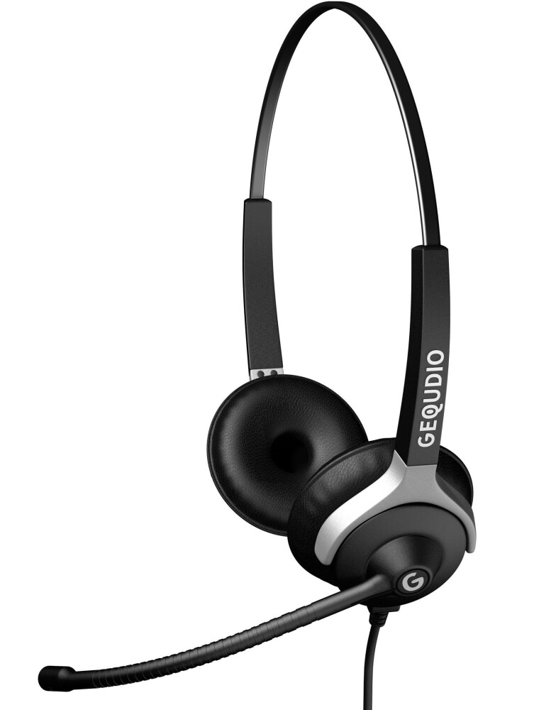GEQUDIO Headset 2-Ohr für Cisco mit Kabel