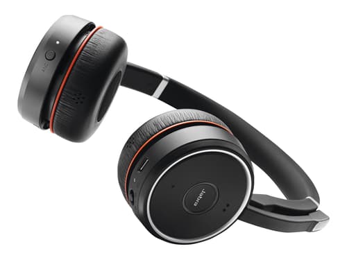 Jabra Evolve 75 Uc Hodesett Usb-a Via Bluetooth-adapter Stereo Svart