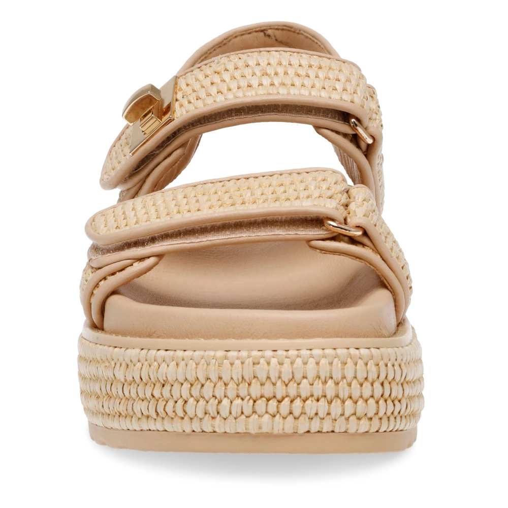 Steve Madden Sandaler Bigmona Nat Raffia Brun - side a