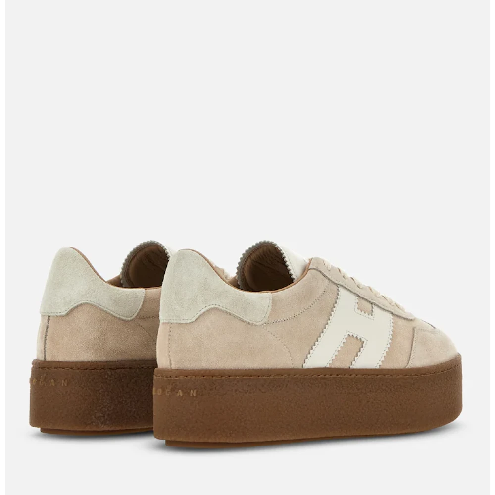 Hogan Dame Sko Beige 39 EU, - side a