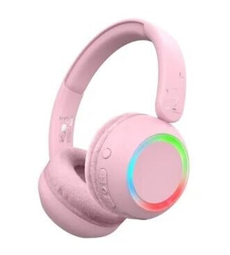 Lalarma Wireless headphone with ambient light for kids Rosa