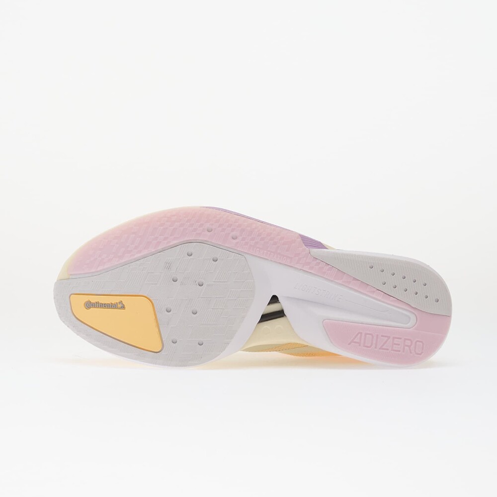 Adidas Women"s Adizero Boston 13 Ice Tangerine/Ice Gold Metal/Ice Lavender 38 2/3 - side a