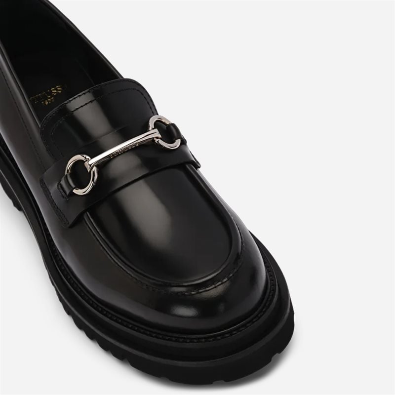 Lottusse Penny Loafer Buckle Black - side b