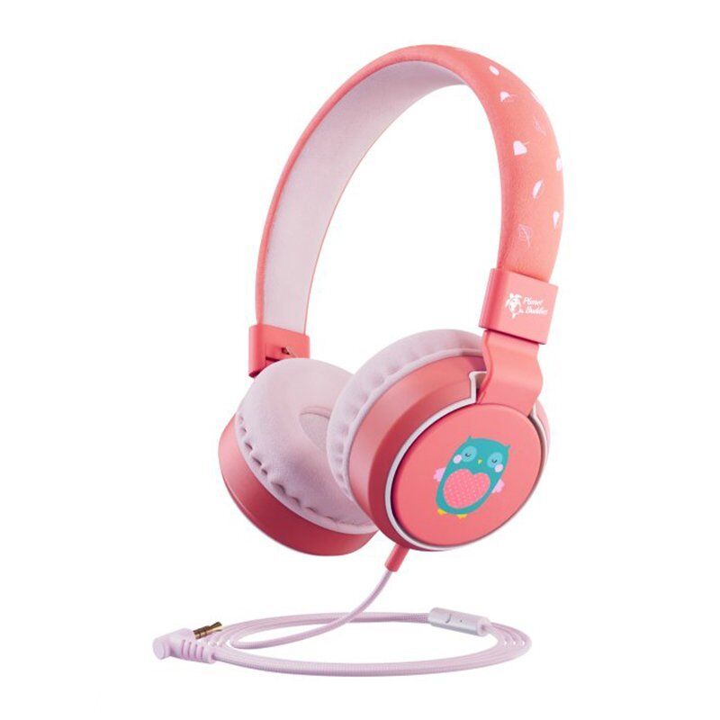 Planet Buddies On-Ear Barnehodesett m. Jack Plug Rosa / Ugle