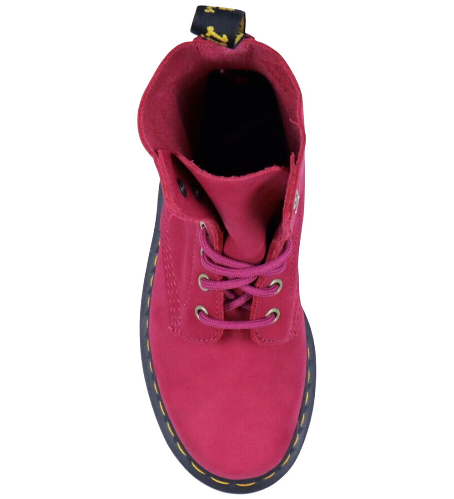 Dr. Martens 1460 Pascal Fuchsia Pink Milled Nubuck Rb Pink 36 - side b