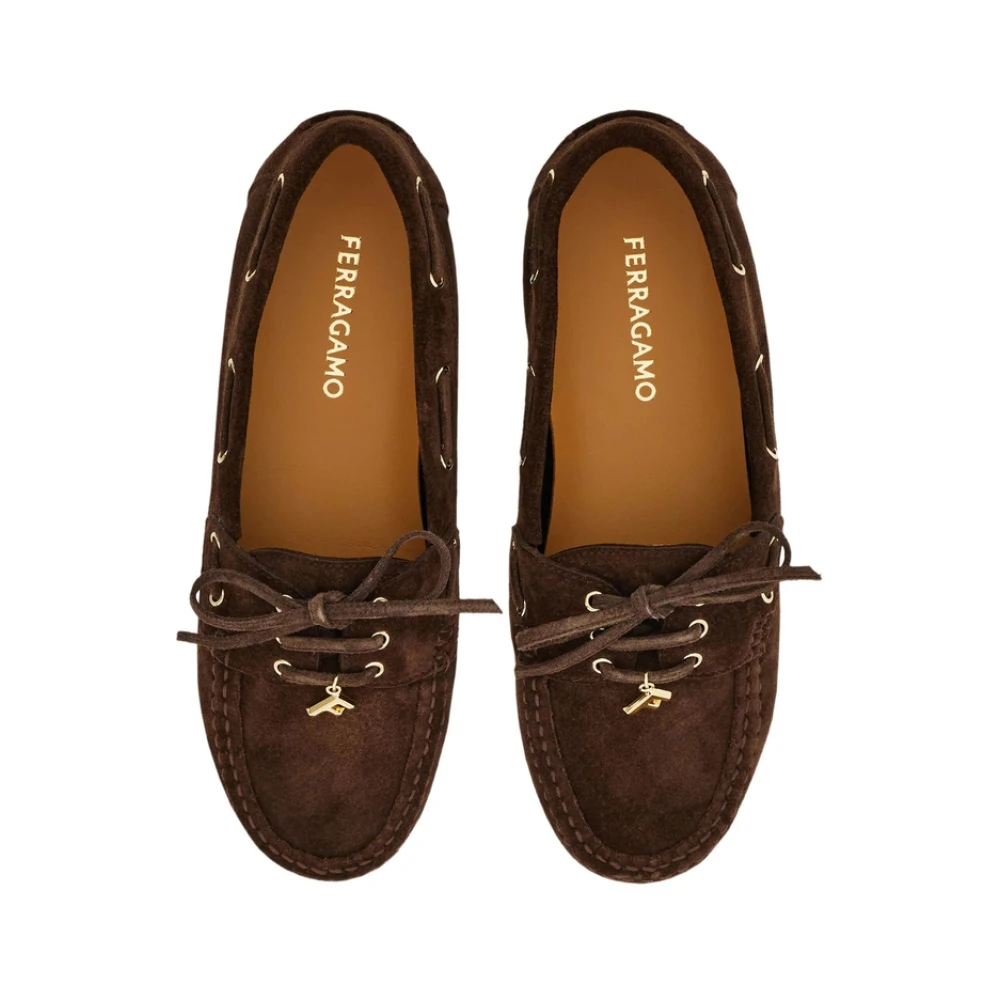 Ferragamo Dame Sko Brun 38 1/2 EU, - side a
