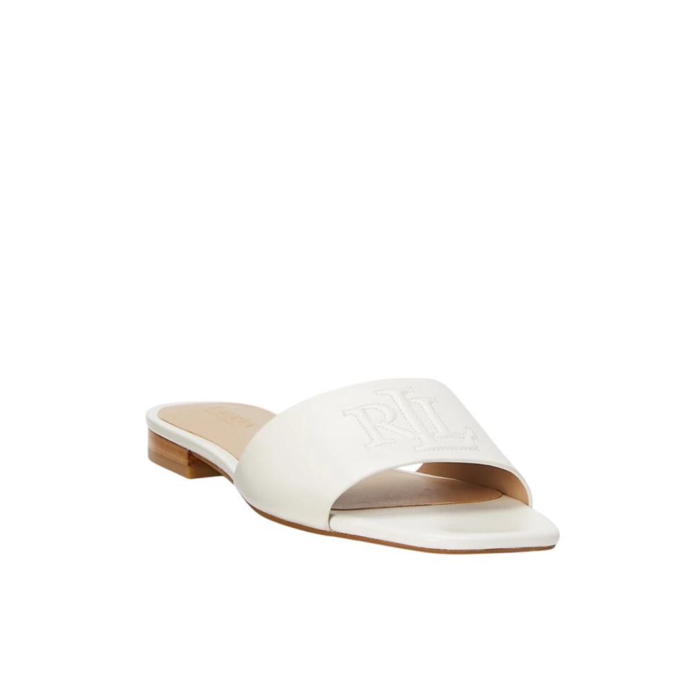 Lauren Ralph Lauren Soft Nappa Everley Sld Sn Sli   White   38 - side a