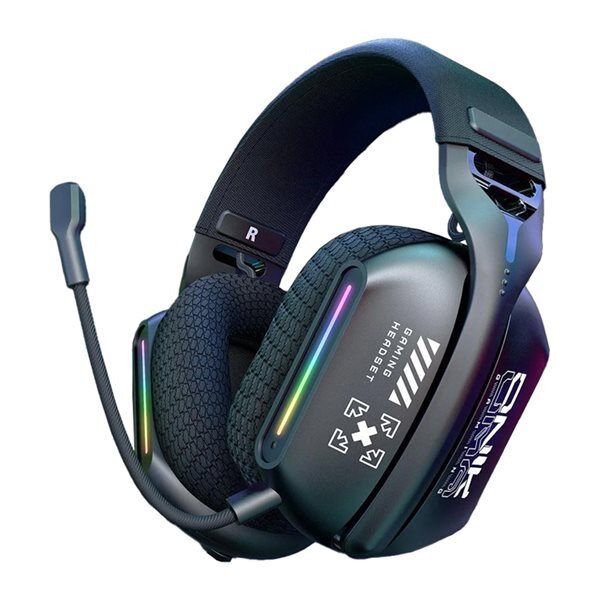Onikuma GT808 gaming hodetelefoner Svart