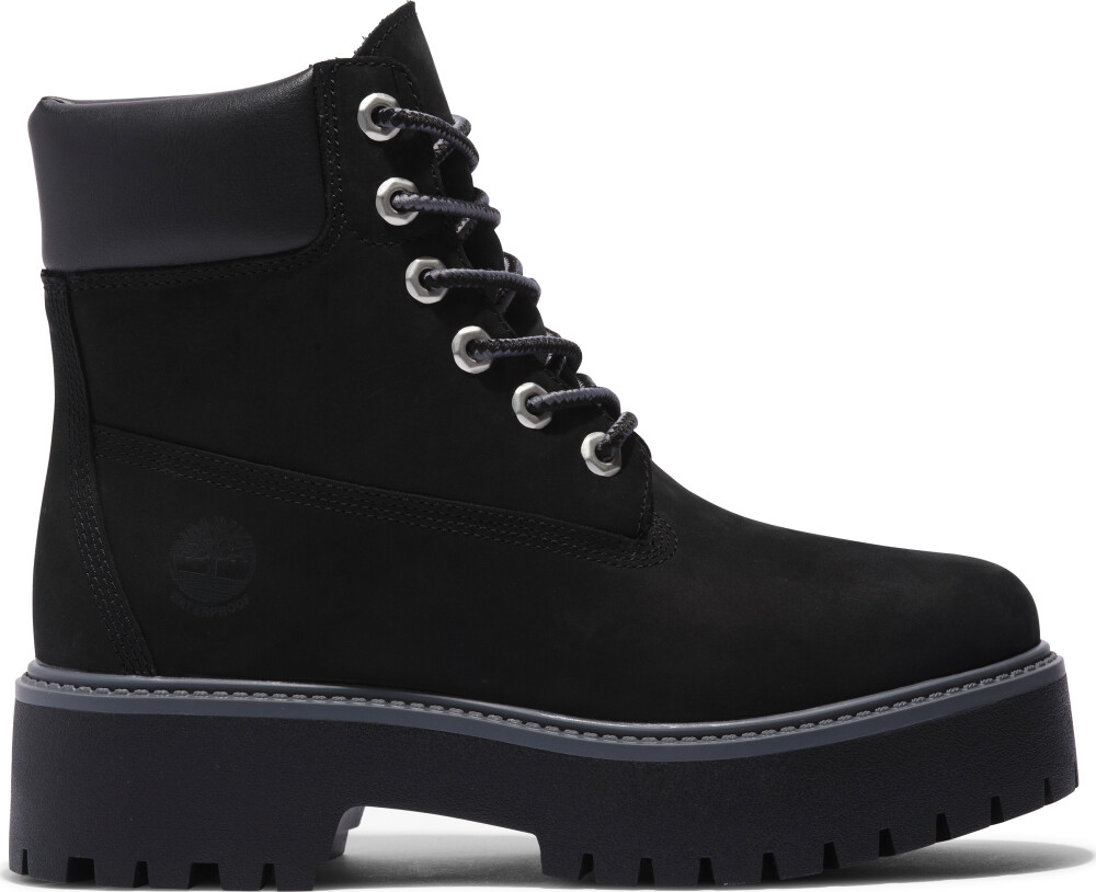 Timberland Women's 6 Inch Lace Up Waterproof Boot Jet Black 080 - main photo