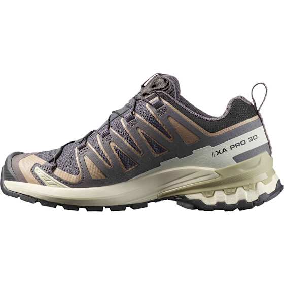 Salomon Women"s XA Pro 3d V9 GORE-TEX Nine Iron/oxford Tan/alfalfa 37 1/3 - side a