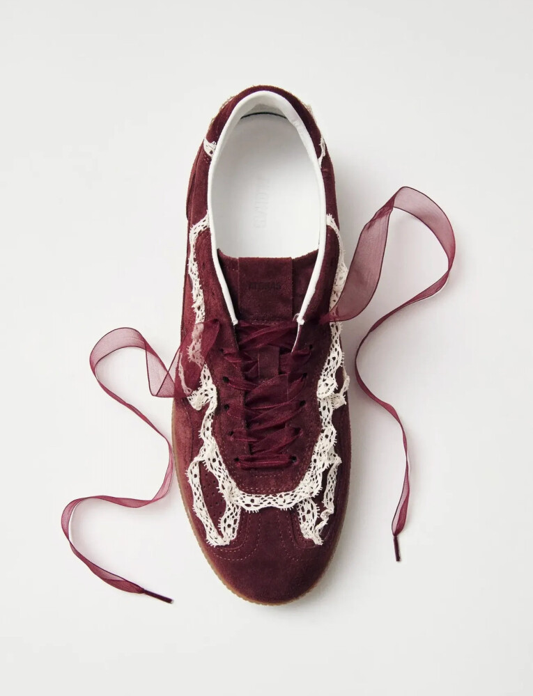 ALOHAS Tb.490 Crochet Burgundy Leather Sneakers   Red   42 - main photo
