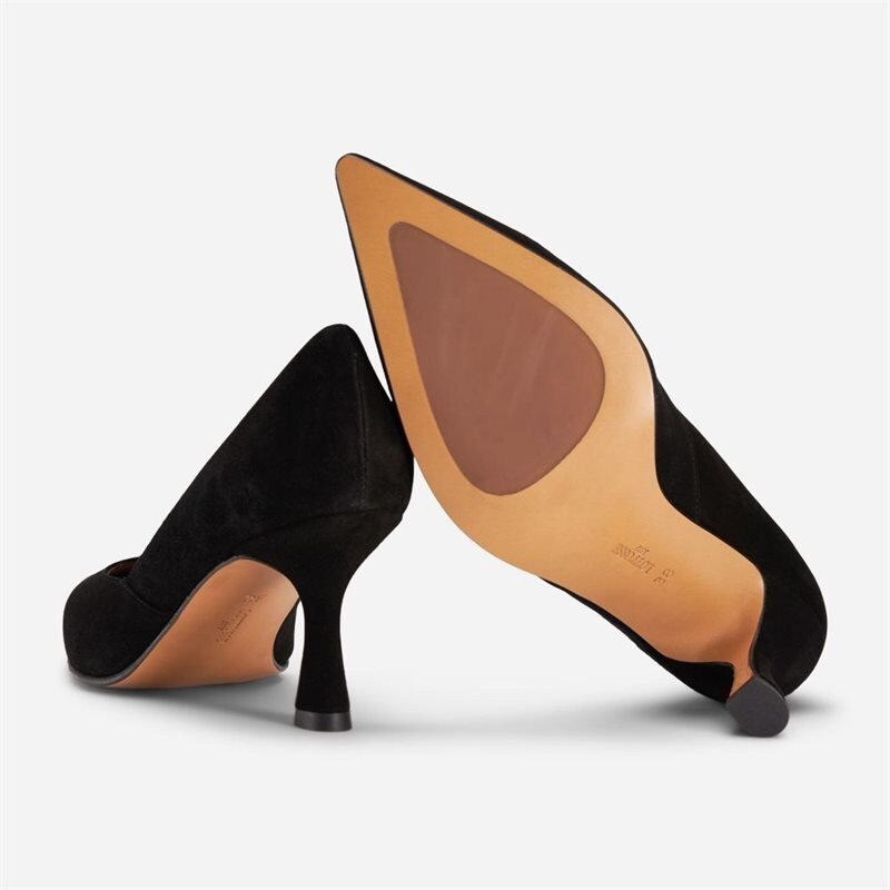Lottusse Carla Pumps - Velour Nero 40 - side b