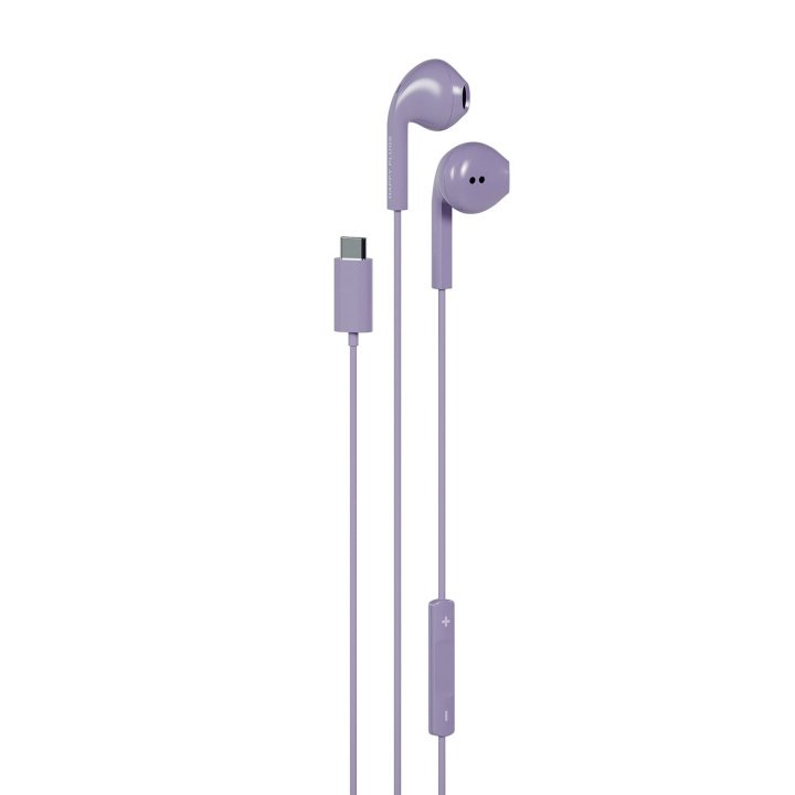 Happy Plugs Hodetelefon In Ear USB C Kablet Lilla