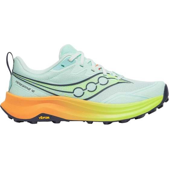 Saucony Women's Peregrine 16 Aqua/citron 38.5 - main photo