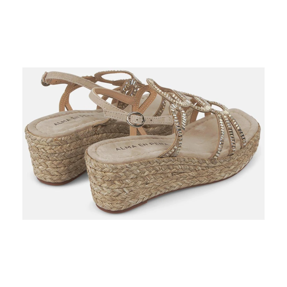 Alma EN Pena Dame Sko Beige 36 EU, - side a