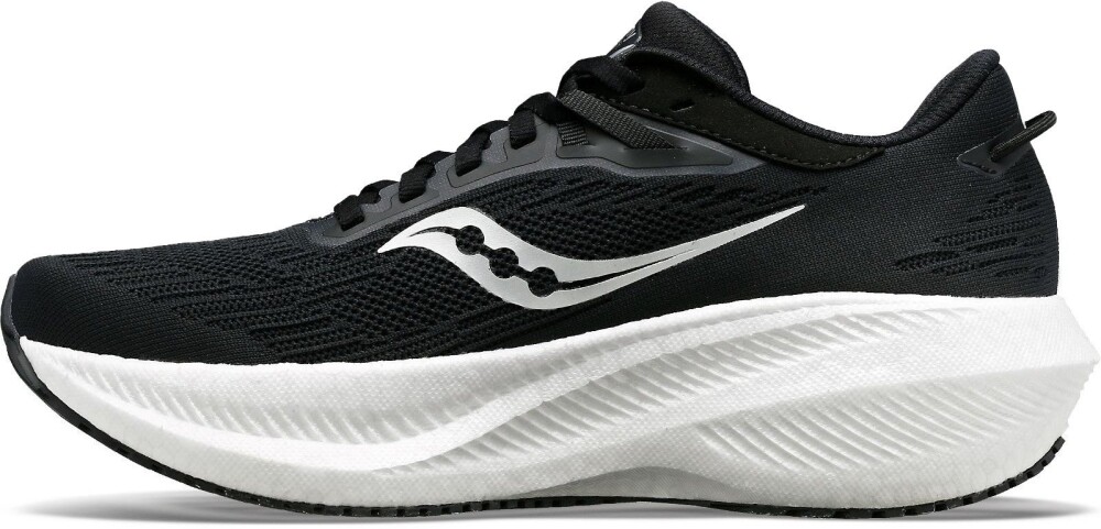 Saucony Women's Triumph 21 40.5, Black/White - side a