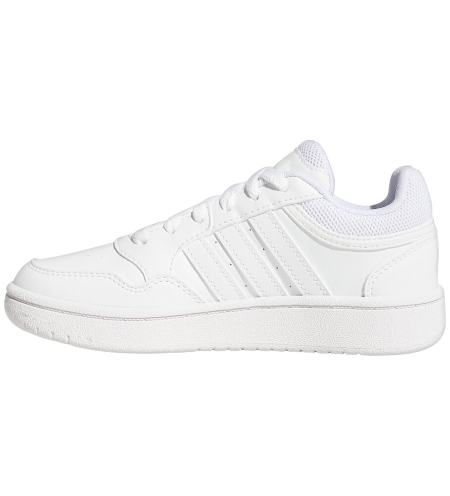 Adidas Hoops 3.0 K Ftwwht/Ftwwht/Ftwwht 36 Uk 3.5 Sneakers - side a