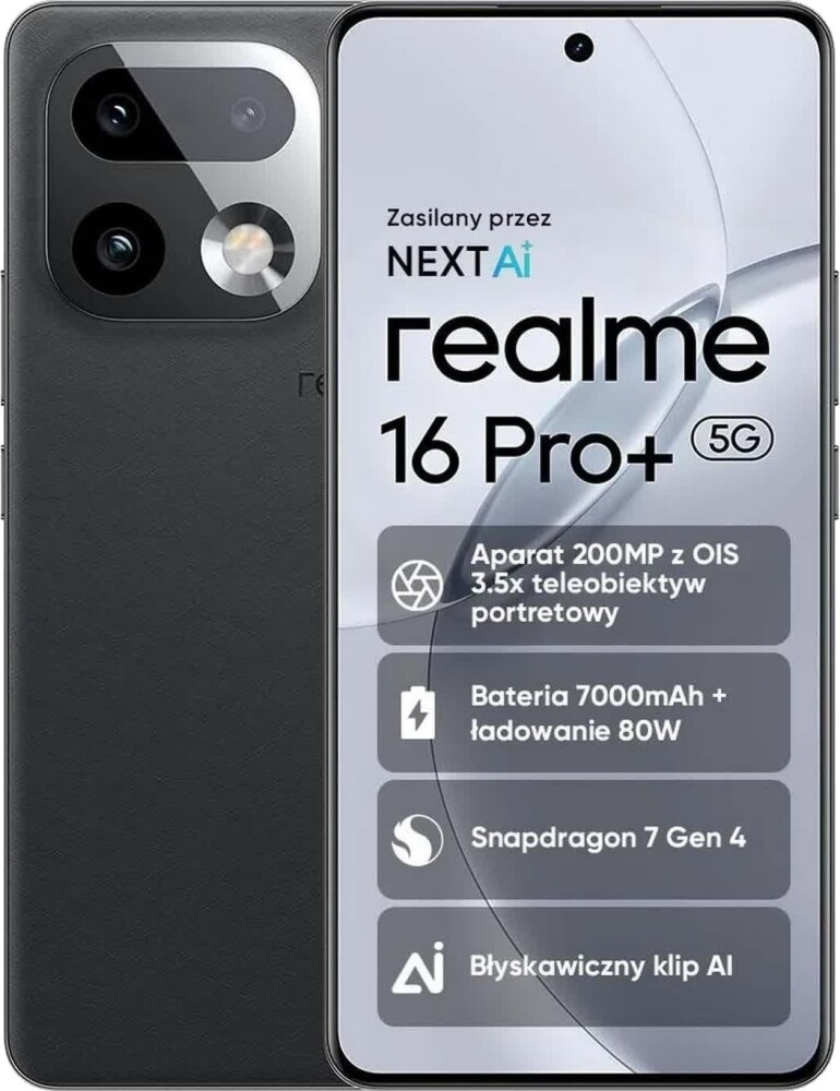Realme 16 Pro+ 5G 12GB/512GB Grå