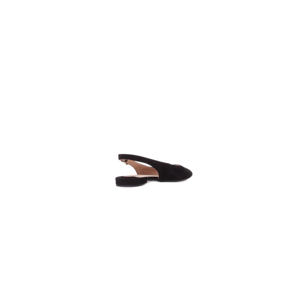 Lauren Ralph Lauren Londyn Suede Slingback Flat - Black - 39 - side b