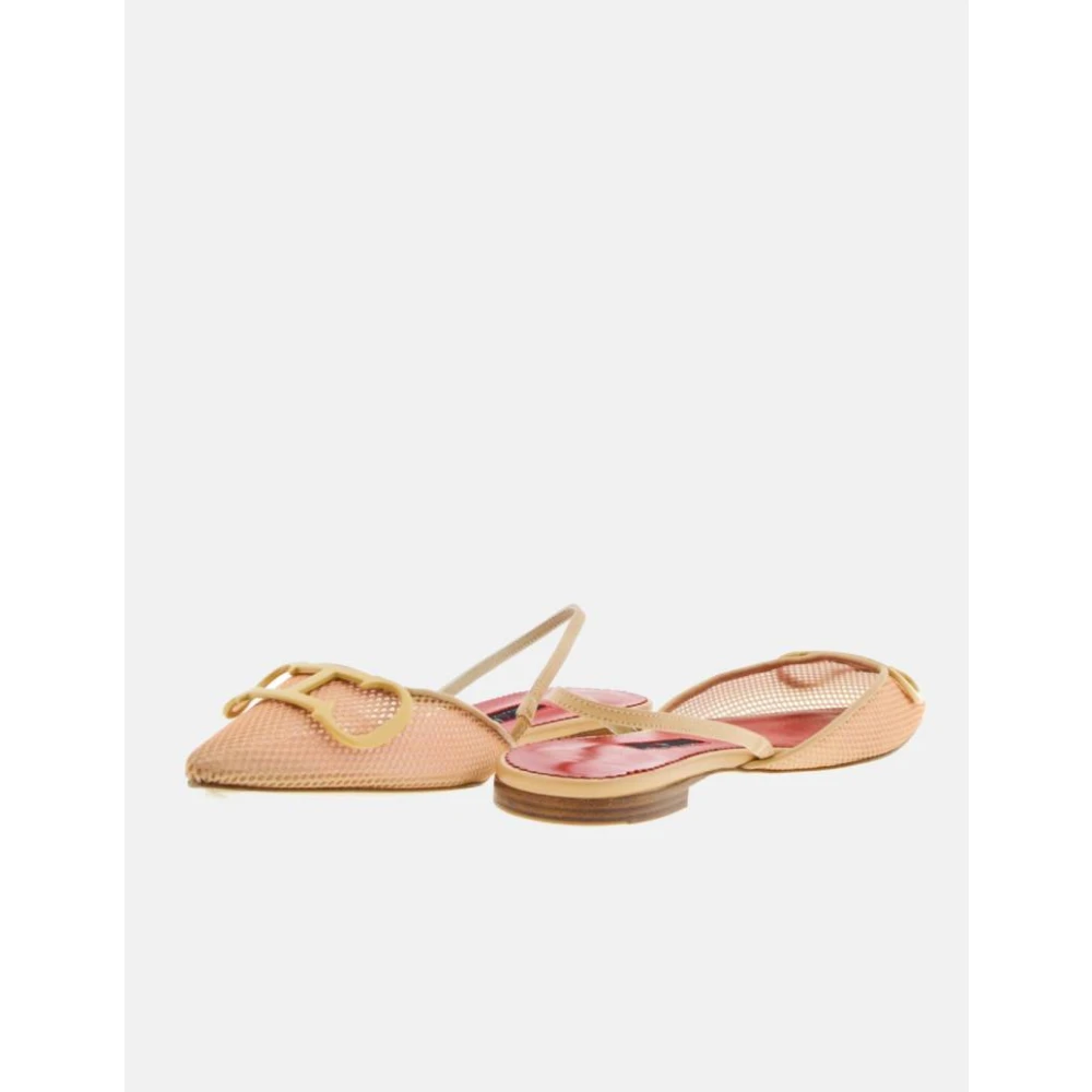Carolina Herrera Dame Sko Beige 36 EU, - side b