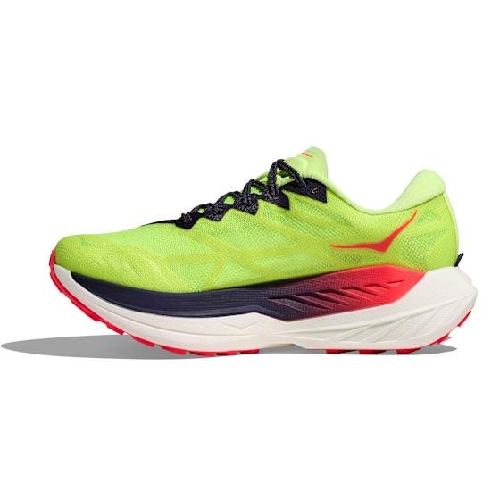 Hoka Rocket X Trail Dame Nzn/Neon Yuzu/Neon Flame 36 2/3 - side a