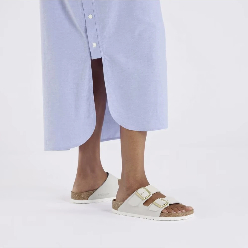 Birkenstock Arizona Nubuck Leather Antique White 36 - side a