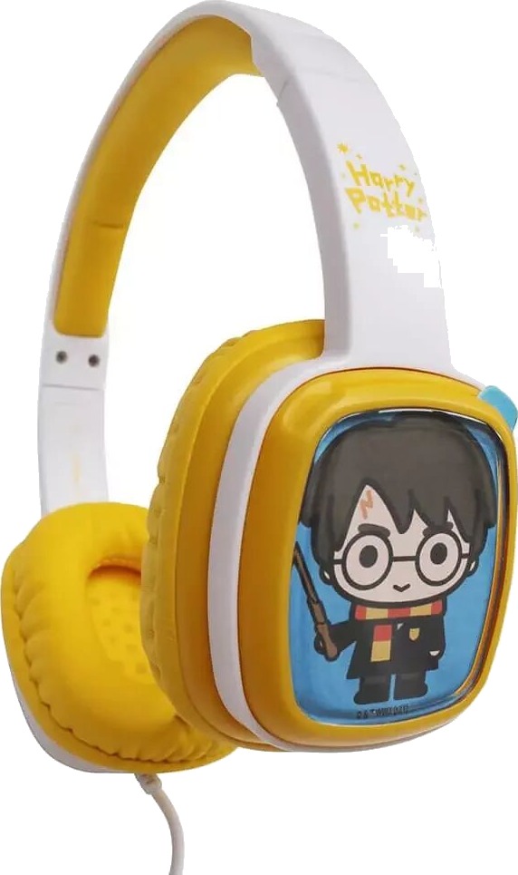 Harry Potter Flip 'N' Switch Junior On-Ear Headset Maks. 85dB - Hvit / Gul