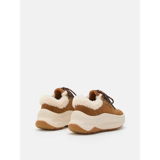 Moon Boot Moon247 City Shearling Sneakers Dame Cognac 38 - side b