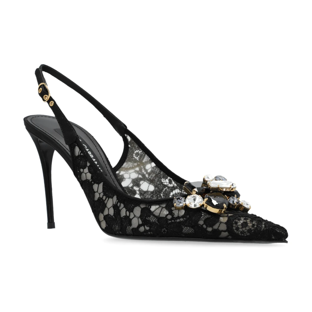 Dolce & Gabbana Dame Sko Svart 41 EU, - side b