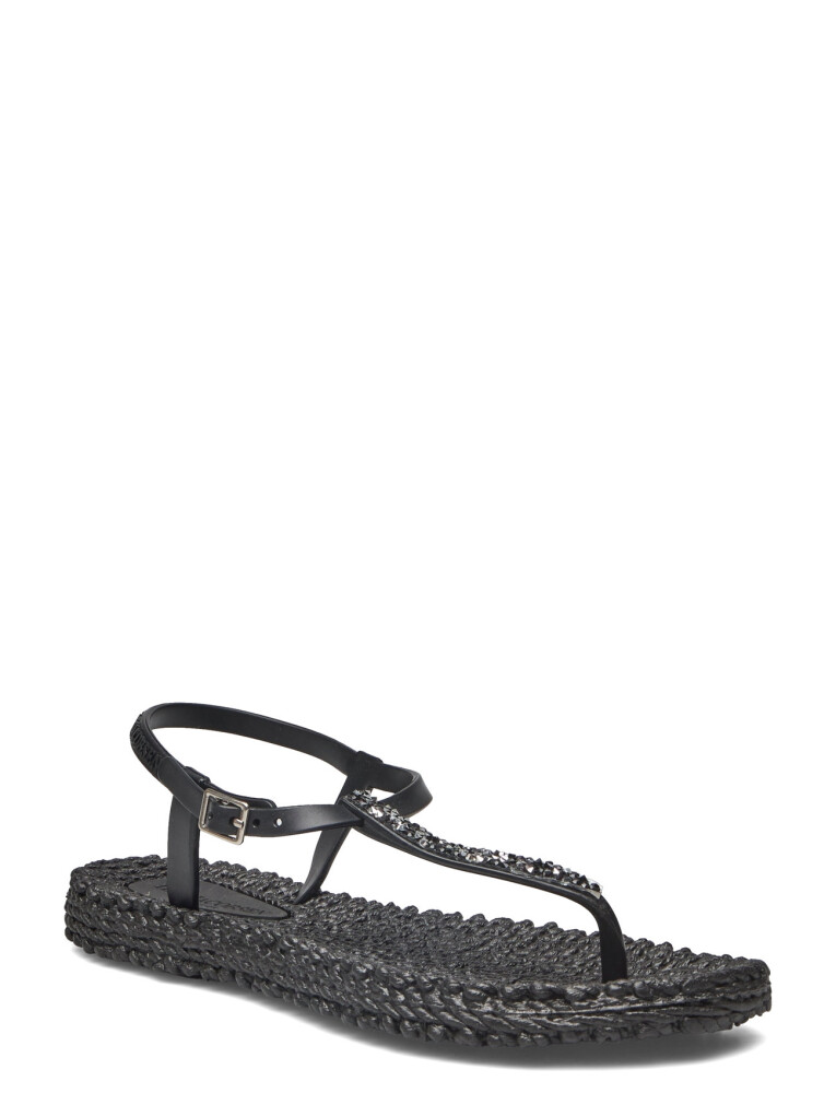 Ilse Jacobsen Flip Flops With Rhinstones - Black - S36 - main photo