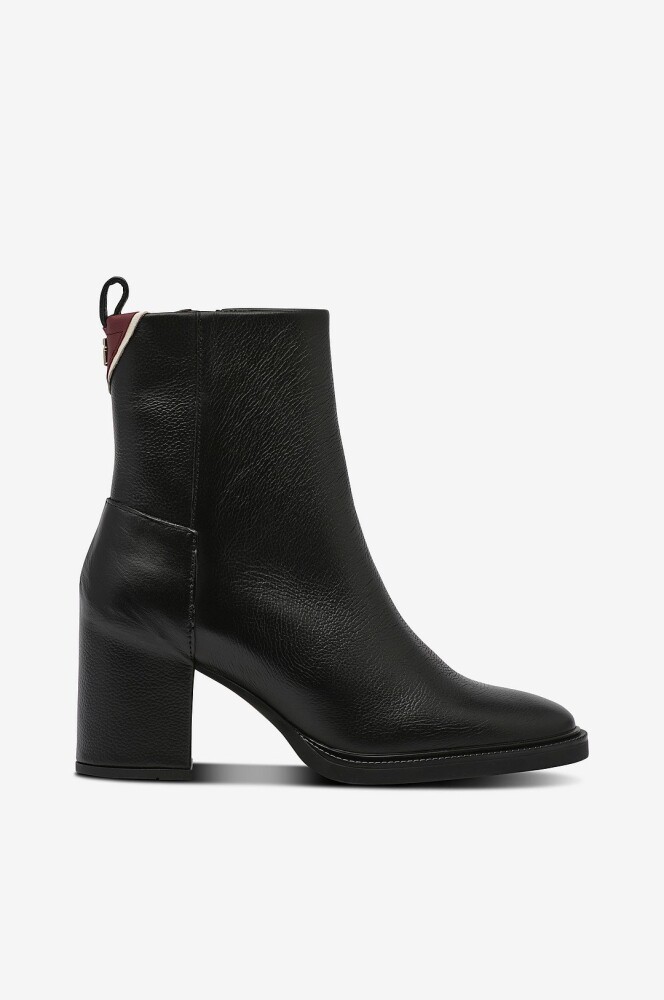 Tommy Hilfiger Boots Ankle Boot Mid Wrapped Lthr Heel Svart - main photo