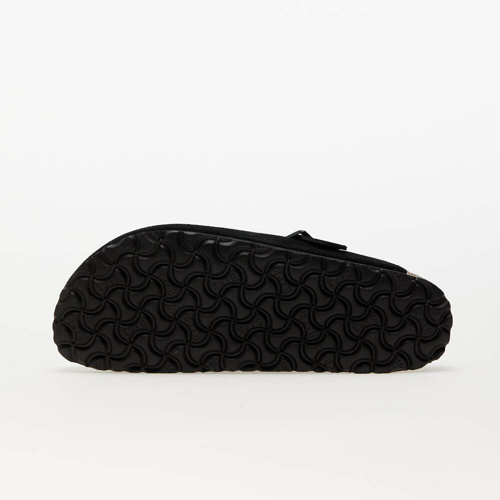 Boston Suede Leather Narrow - Black - side a