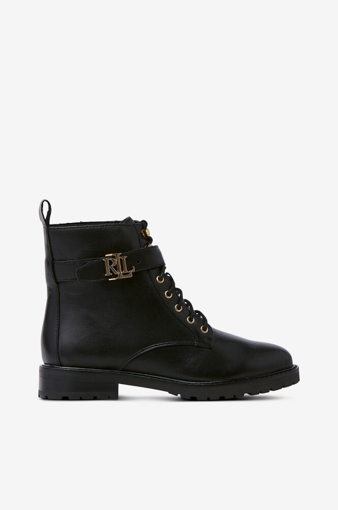 Ralph Lauren Lauren Støvler Burnished Calf Elridge Bootie Svart - main photo