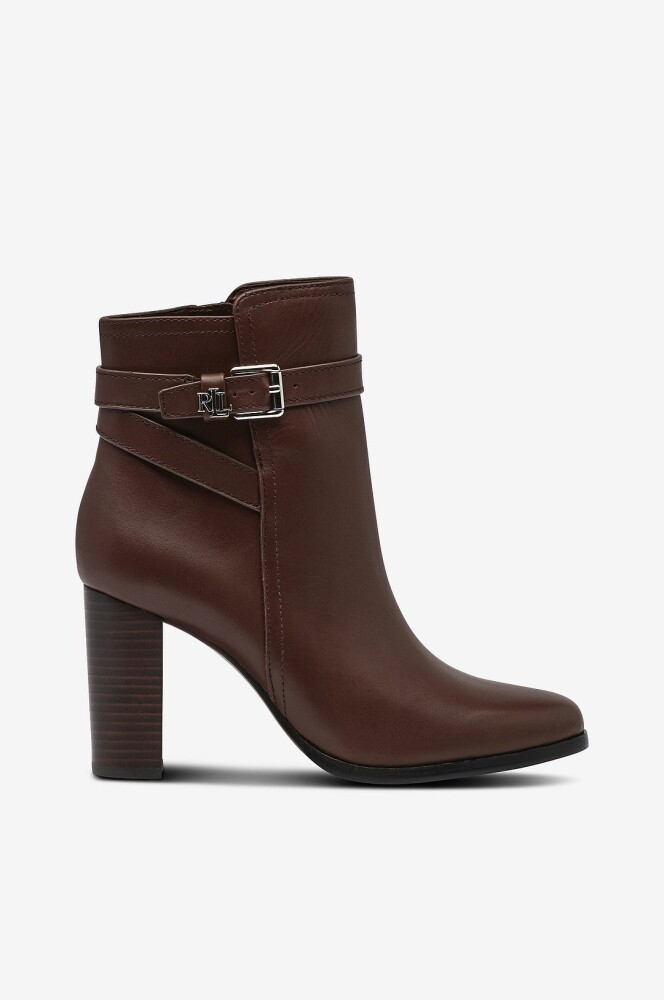 Ralph Lauren Lauren Boots Smooth Calf brke BT HL 2 bo bte Brun - main photo