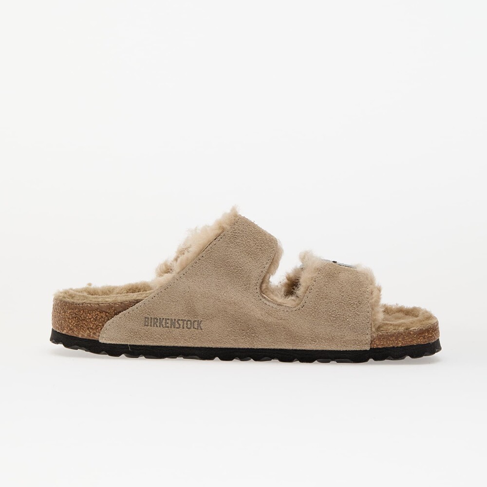 Birkenstock Arizona Shearling Suede Leather/ Fur Taupe EUR 36 - side b