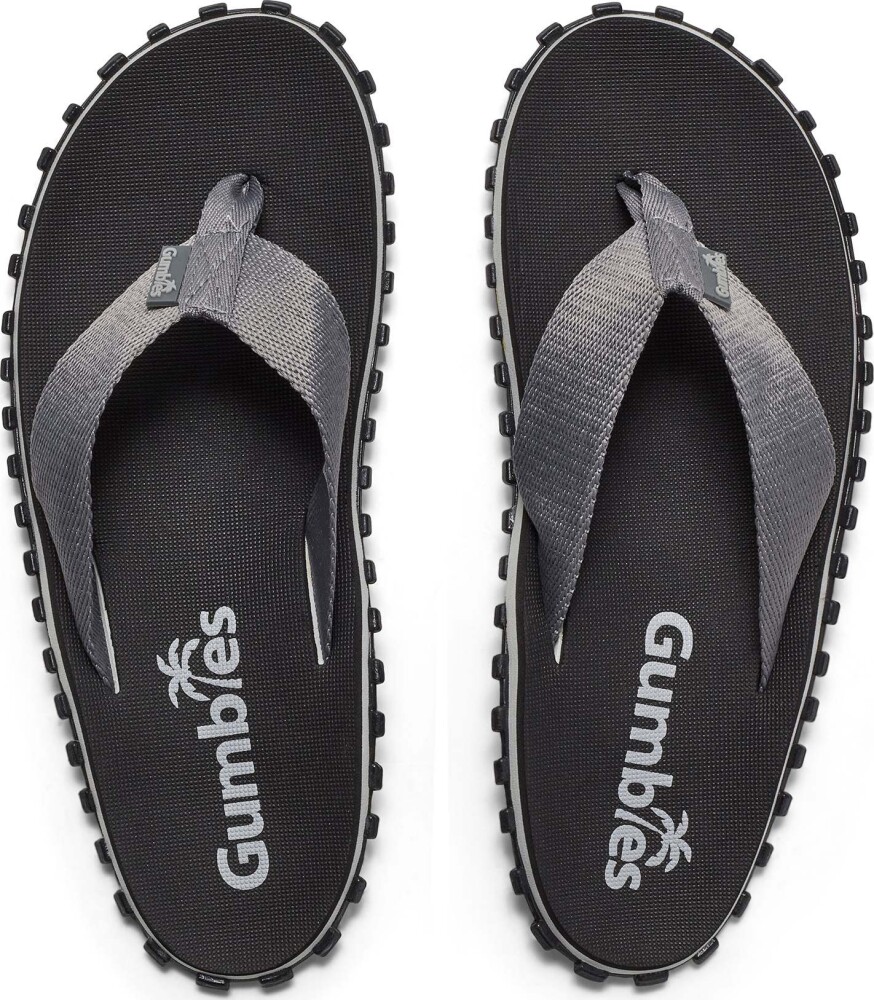 Gumbies Unisex Duckbill Flipflops Black/Grey 36, Black/Grey - main photo