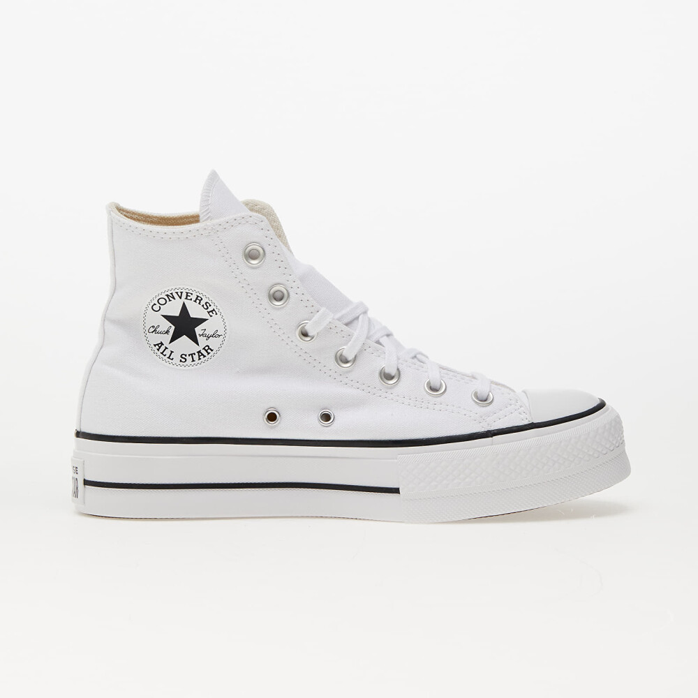 Converse Ctas Lift Hi White/Black/White - White - 37 - side b