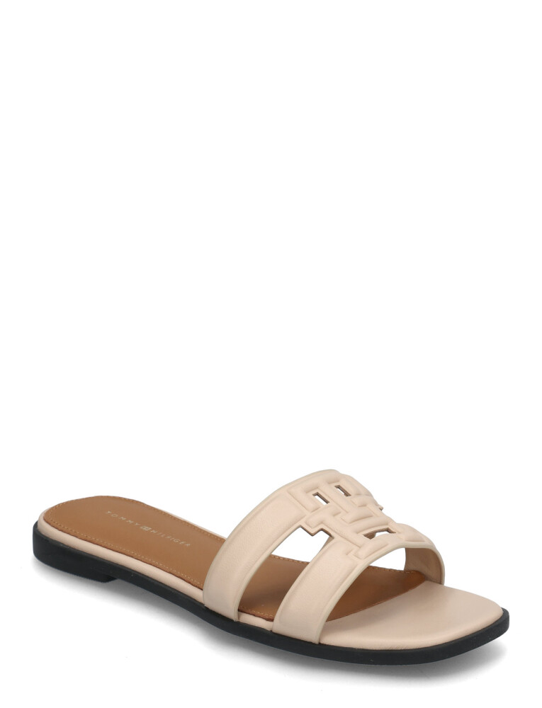 Tommy Hilfiger Th Logo Strap Mule - Beige - 36 - main photo