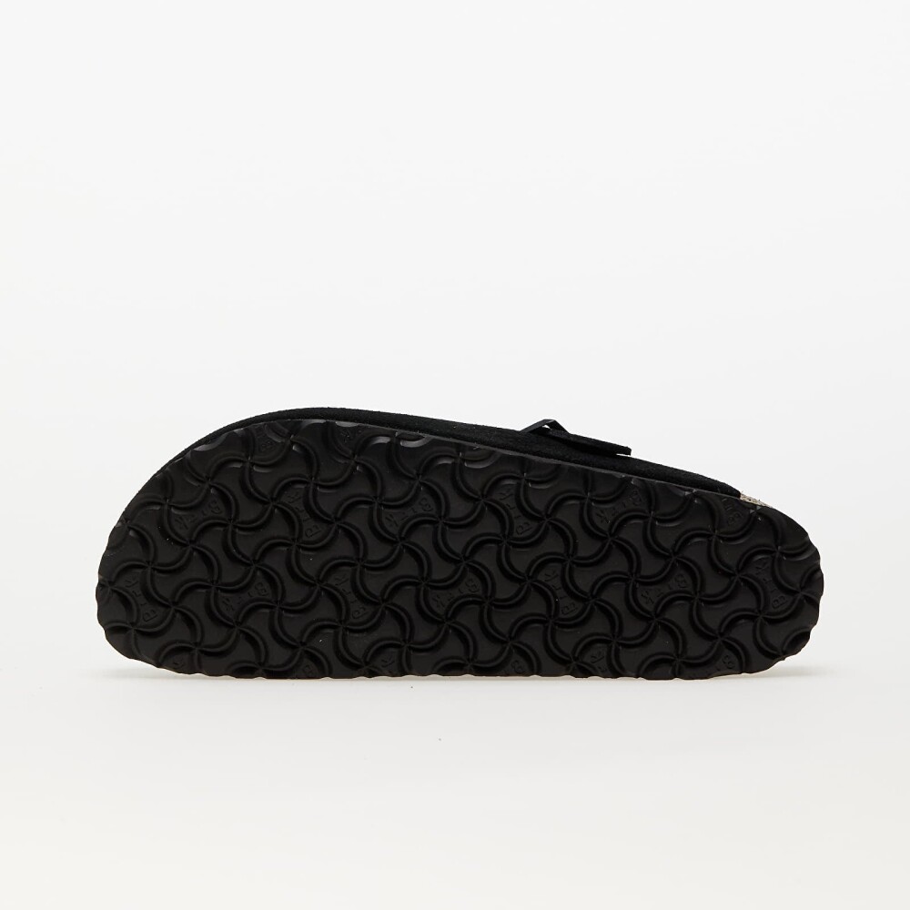 Boston Suede Leather Narrow - Black - side a