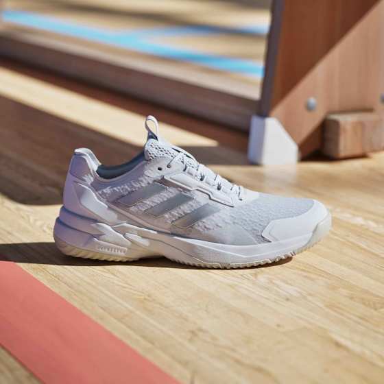 Adidas Crazyflight 6 Dame Cloud White/Core Black/Silver Metallic 37 1/3 - side a