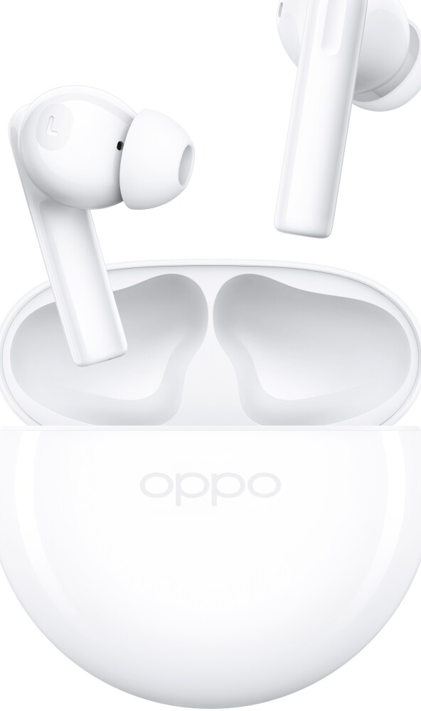 Oppo Enco Buds 2, True Wireless Stereo (Tws), Samtaler/Musikk, 20 - 20000 Hz, Hodesett, Hvit