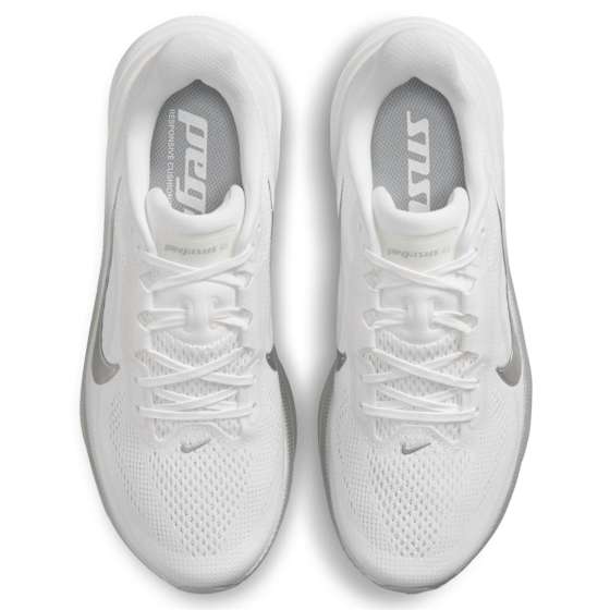 Nike Pegasus 42 Dame White/Metallic Silver/Wolf Grey 38 - side b