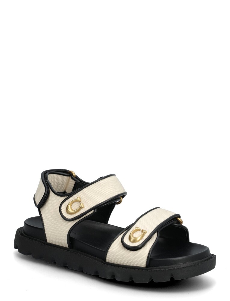 Coach Brynn Canvas Sandal   Black   38.5 - main photo
