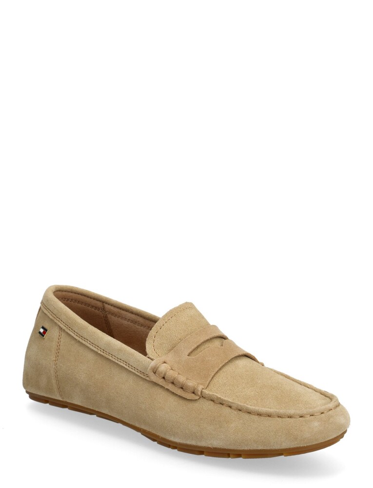 Tommy Hilfiger Flag Soft Suede Driver Loafer Beige 41 - main photo