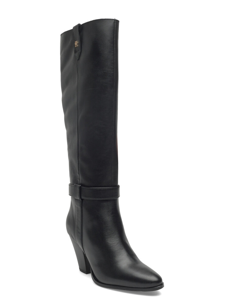 Tommy Hilfiger Th T-Strap Lthr Pointy Long Boot - Black - 37 - main photo