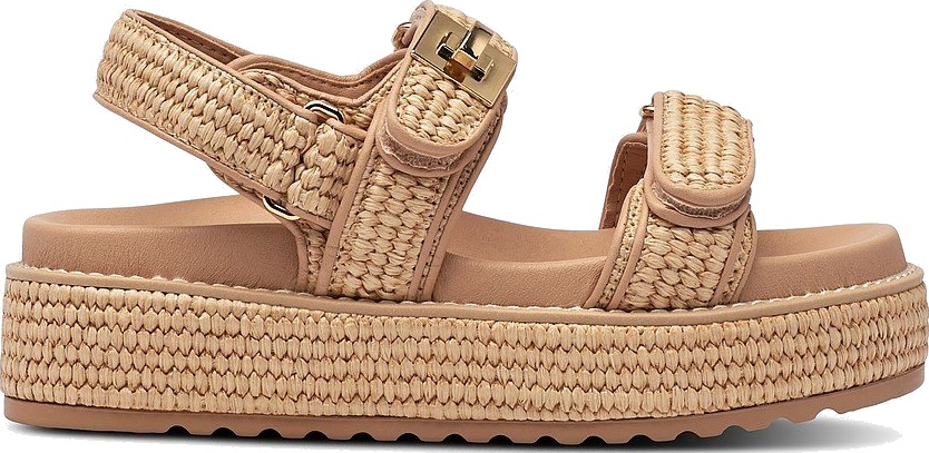 Steve Madden Sandaler Bigmona Nat Raffia Brun - main photo