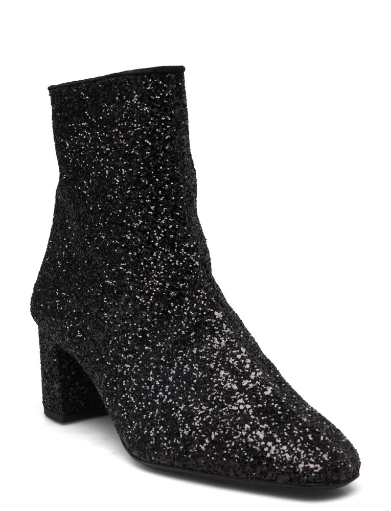 ANGULUS Bootie - Block Heel - With Zippe - Black - 36 - main photo